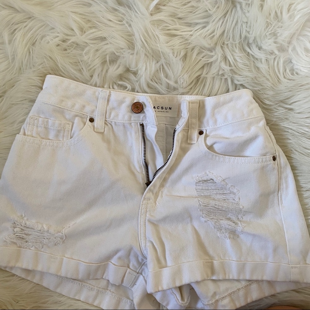 Pacsun white mom shorts